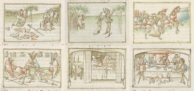 Jean de Wavrin, Roman de Girart de Nevers Zuidelijke Nederlanden, 1450-1467 Toegeschreven aan de Meester van Wavrin KBR - ms. 9631