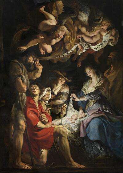 Peter Paul Rubens, De aanbidding der herders, ca. 1609, olieverf op doek, 294 x 400 cm SINT-PAULUSKERK, ANTWERPEN
