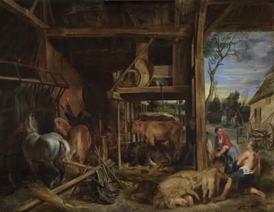 Peter Paul Rubens, De verloren zoon, 1618, olieverf op paneel, 108 x 156 cm ANTWERPEN, KONINKLIJK MUSEUM VOOR SCHONE KUNSTEN