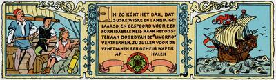 Willy Vandersteen De avonturen van Suske en Wiske, De Tartaarse Helm (voorpublicatie in Kuifje 1951-1952)