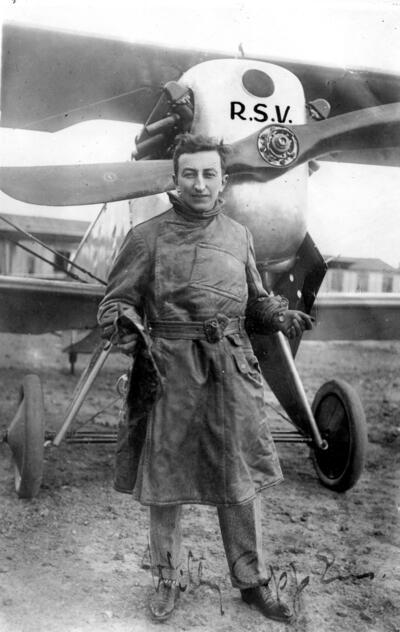 Willy Coppens, een van de bekendste Belgische piloten tijdens de Eerste Wereldoorlog