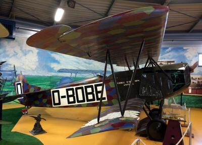 De Fokker D.VII die een hoofdrol speelde in de film The Blue Max