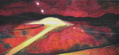 Thanh Long Lam, City Lighting Afterparty, tekening, pastel op papier, 150 x 322 cm - GROTE PRIJS TEKENKUNST, RONSE, 2014