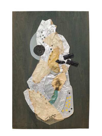 Wout Hoeboer, Hommage à K. Schwitters, 1965, collage, 108 x 70 cm - MU.ZEE, OOSTENDE