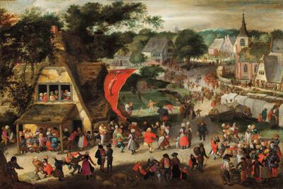Jacob Savery (en/of atelier), Sint-Sebastiaanskermis, ca. 1598, olieverf op paneel MAURITSHUIS, DEN HAAG, INV. NR. 156