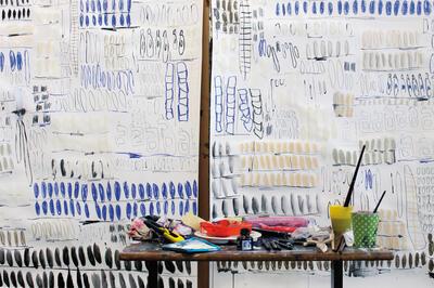 © Julie Van den Meutter - In haar atelier, 2014