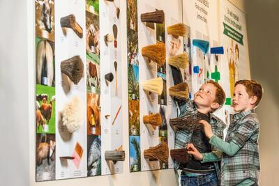 Zinnenprikkelende borstelharen: voelwand in de fabriekshal van Eperon d’Or