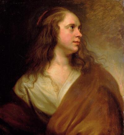 Michaelina Wautier, Studie van een jonge vrouw, olieverf op doek, 62,5 x 57,5 cm, ANTWERPEN, THE PHOEBUS FOUNDATION
