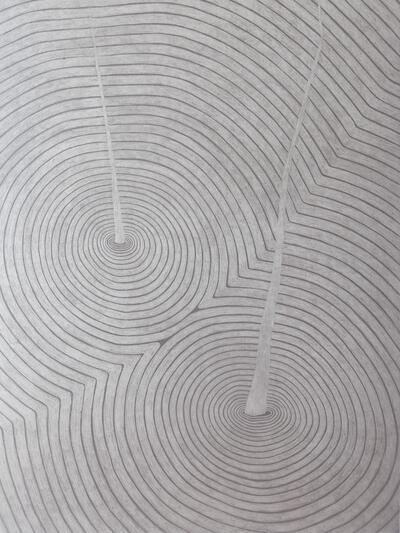 Erlend Van Landeghem, Flood, 2018, grafiet op aluminium, 120 x 180 cm