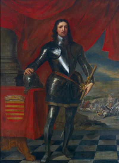 Gonzales Coques (1614/18-1684) schilderde in opdracht van de abdij van Averbode het portret van haar stichter, graaf Arnold II van Loon ABDIJ AVERBODE