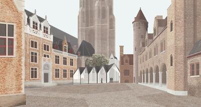 Het ontwerp voor het nieuwe onthaalpaviljoen door noAarchitecten.