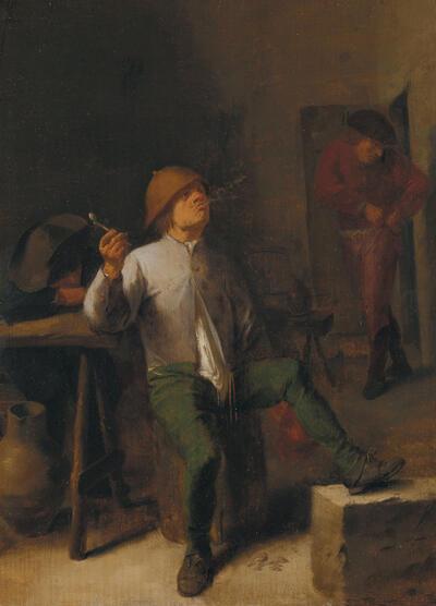 Adriaen Brouwer, De roker/De smaak, ca. 1631/34, olieverf op paneel, 30,5 x 21,5 cm RIJKSMUSEUM, AMSTERDAM, INV. NR. SKA 4040