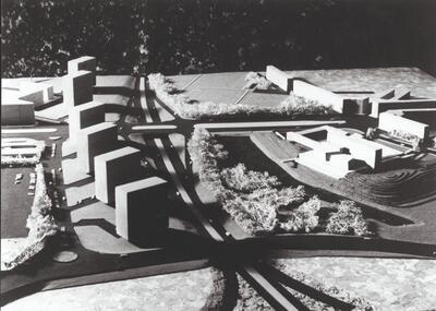 Maquette voor het ontwikkelingsplan van de Wezenberg, ca. 1962