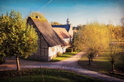 Zicht op ‘Haspengouw’ in het Openluchtmuseum Bokrijk