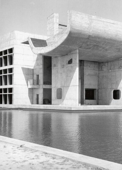 Een van Stynens eigen opnames van Chandigarh in 1963, ontworpen door Le Corbusier.