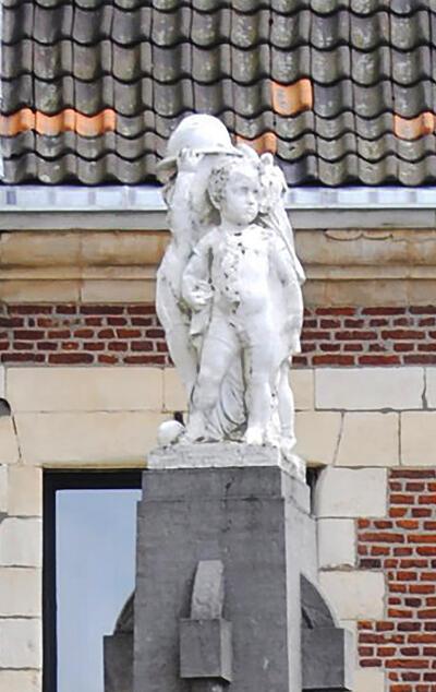 Pieter Braecke, oorlogsgedenkteken, Stadhuisplein, Tongeren, inhuldiging door koning Albert en koningin Elisabeth op 29 augustus 1926