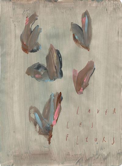 Arpaïs Du Bois, 'laver les fleurs', 2020, 25 x 19 cm, Courtesy Gallery FIFTY ONE