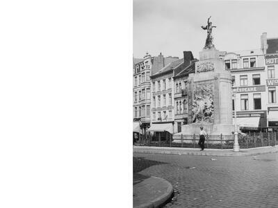 Pieter Braecke (beeldhouwer) en Victor Creten (arhitect), monument voor de militaire en burgerlijke slachtoffers, Sint-Petrus en Sint-Paulusplein, Oostende, inhuldiging 3 september 1922