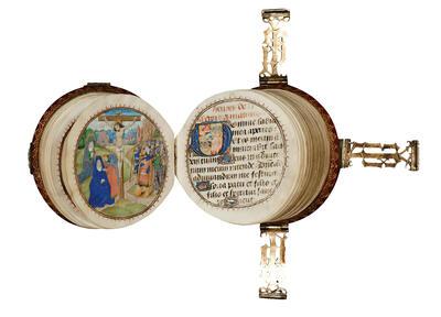 Getijdenboek, bekend als ‘Codex Rotundus’, manuscript, Brugge (?), ca. 1470-1490 Hildesheim, Dombibliothek, inv. nr. Hs. 728, f. 23 v-24 r