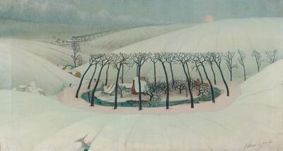 Een recente aanwinst: Valarius De Saedeleer, Winterlandschap in Wales, ca. 1914-1918, olieverf op doek, 48,5 x 89 cm Museum voor Schone Kunsten Gent, Legaat Jozef en Fernand De Blieck, 2016