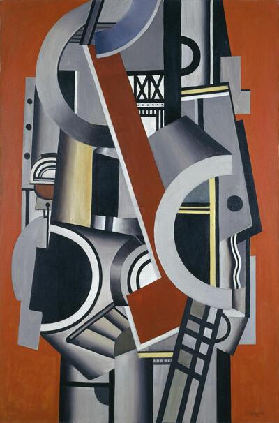Fernand Léger, Elément mécanique , 1924, olieverf op doek, 146 x 97 cm PARIJS, CENTRE POMPIDOU, MUSÉE NATIONAL D’ART MODERNE - CENTRE DE CRÉATION INDUSTRIELLE