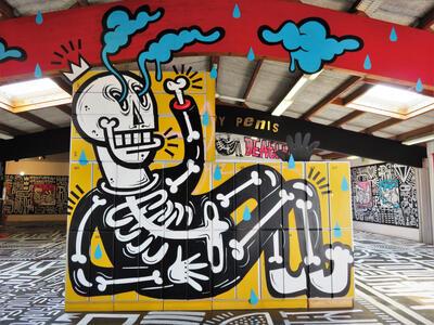Tentoonstelling Till Death Do Us Art van Joachim, 2017, Elsene, in samenwerking met The Crystal Ship en Huberty & Breyne Gallery