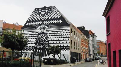 Scarpulla, 2016, Gent, Nieuwland, initiatief van Kapow en Sorry Not Sorry