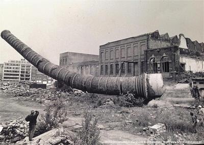 Verroeste machines en arbeiderstoiletten, archeologie