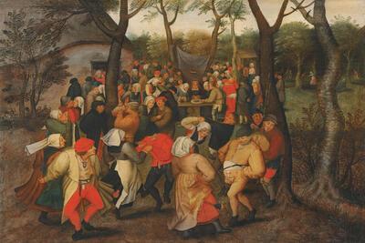 Tweede wereldoorlog, Walter Paech, Pieter II Brueghel, Bruiloftsdans, olieverf op paneel,