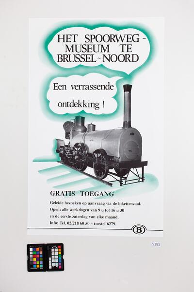 Train World, Het spoorwegmuseum te Brussel-Noord Een verrassende ontdekking!, 1990, afﬁche