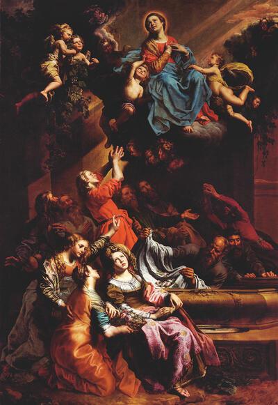 Theodoor van Loon, Tenhemelopneming, 1622, olieverf op doek, Koninklijke Musea voor Schone Kunsten van België, Brussel