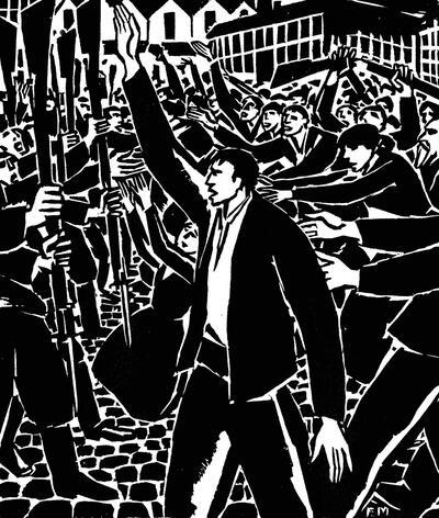 Frans Masereel, 25 images de la passion d’un homme, 1918, reeks van 25 houtsneden,