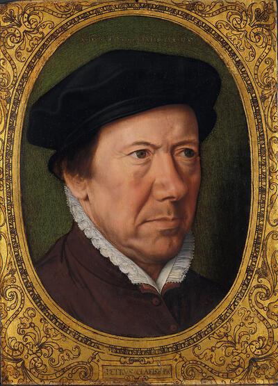 Pieter Pourbus, Pieter I Claeissens, Zelfportret, Brugge, 1560, olieverf op paneel. Oslo, Nasjonalgalleriet