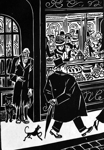 Frans Masereel, La ville, 1925, reeks van 100 houtsneden,