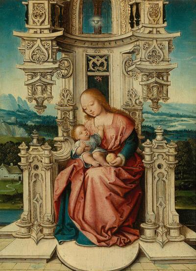 Tweede wereldoorlog, Van Gelder, Landesmuseum Bonn, Jan Gossaert, Madonna, olieverf op paneel