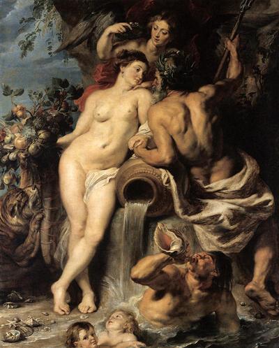 Peter-Paul Rubens en Frans Snijders, De vereniging van Aarde en Water, olieverf op doek, Hermitage