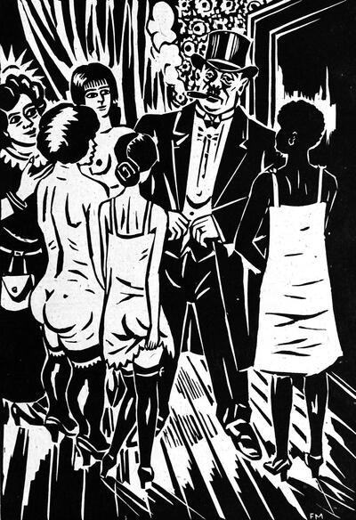 Frans Masereel, La ville, 1925, reeks van 100 houtsneden,