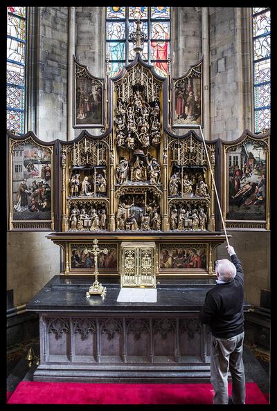 Mariaretabel (ca. 1525) Sint-Laurentiuskerk, Bocholt