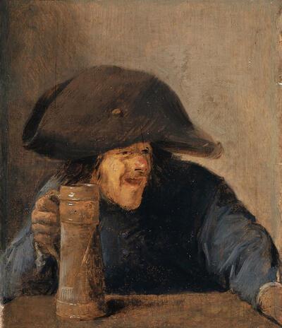 Adriaen Brouwer, Zingende man met bierkan, Bazel