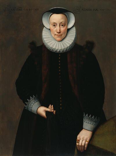 Pieter Pourbus, Frans II Pourbus, Portret van 56-jarige man met zijn 54-jarige vrouw, Antwerpen, 1591, olieverf op paneel Privécollectie en San Francisco, Fine Arts Museum