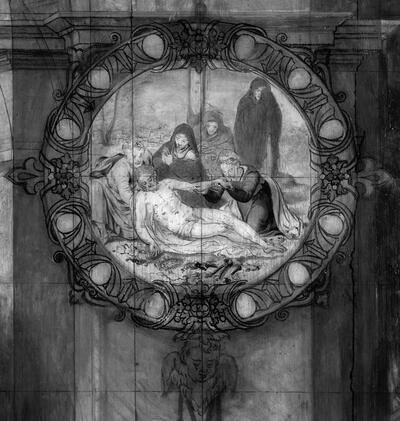 Pieter Pourbus, Van Belle-triptiek, IRR-detail, 1556