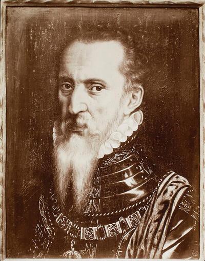 Tweede wereldoorlog, Antonio Moro (naar Willem Key), Portret van de hertog van Alva, olieverf op paneel,