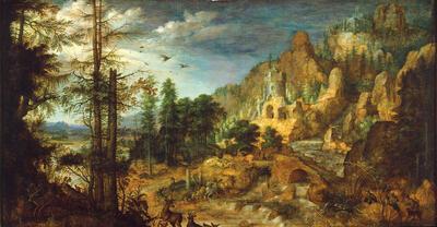 Roelandt Savery, Hertenjacht, olieverf op paneel, Tweede wereldoorlog,