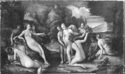 Tweede wereldoorlog, Frans Heulens, Hans Rottenhammer, Diana en Callisto, olieverf op doek,