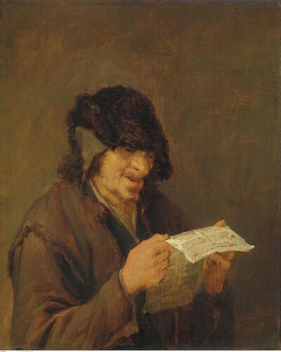 Tweede wereldoorlog, Maurice Lagrand, Adriaen van Ostade, Zingende man, olieverf op paneel,