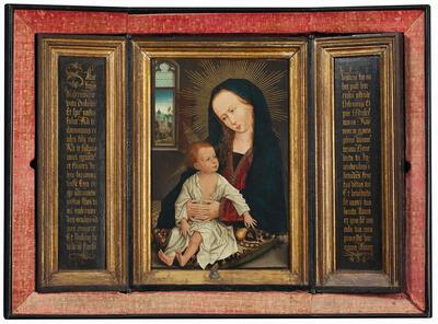 Tweede wereldoorlog, Folville de Liège, triptiek, Rogier van der Weyden, Salve Regina, olieverf op paneel,