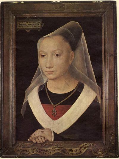 Hans Memling, Sibylla Sambetha, Schilderij op paneel, 