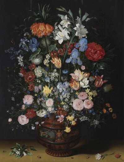 Jan Brueghel, de Fluwelen, Bloemen in vaas,