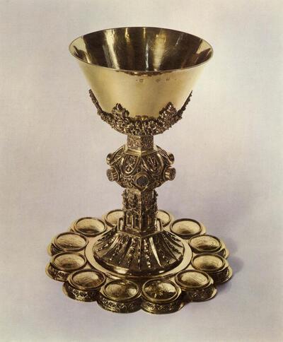 Onbekend Meester, Gotische kelk, Verguld zilver, 
