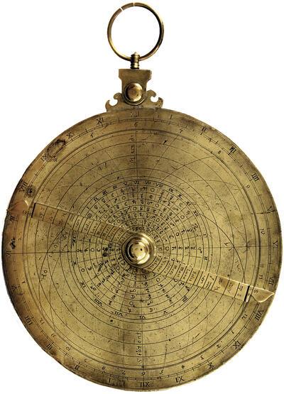 Stereoscopische astrolabe, toegeschreven aan Lambert Damery, Musée de la vie Walonne, Luik, Curtius